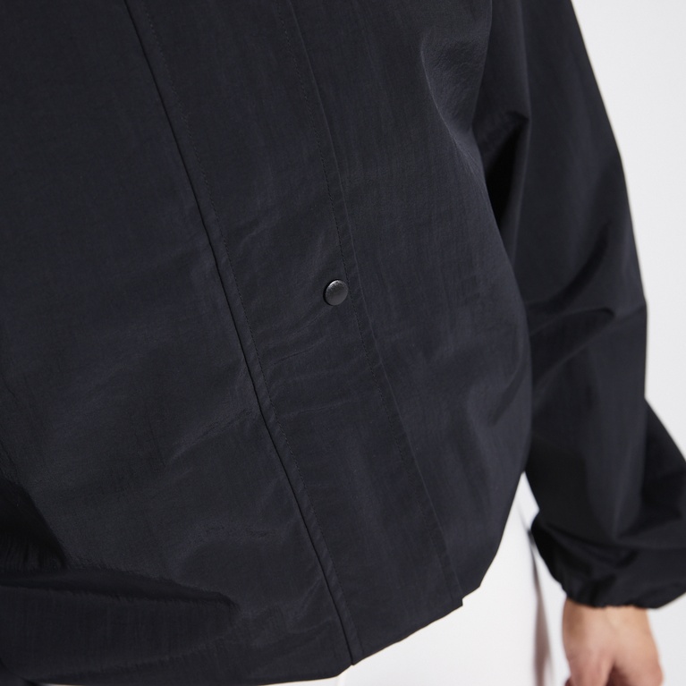 High neck sporty jacket "Windy" Black